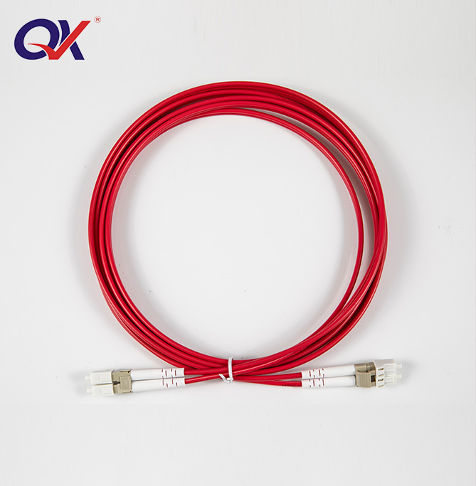 LC-LC Gigabit OM4 dual-core optical fiber jumper