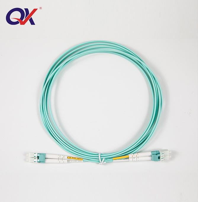 LC-LC Gigabit OM4 multimode dual-core fiber optic jumper